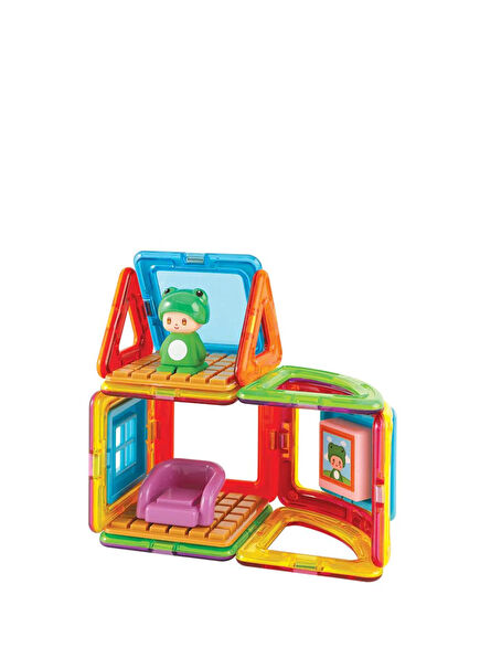 Cube House Frog 20 Parça 3+ Yaş Mıknatıslı Yapı Oyuncak Seti