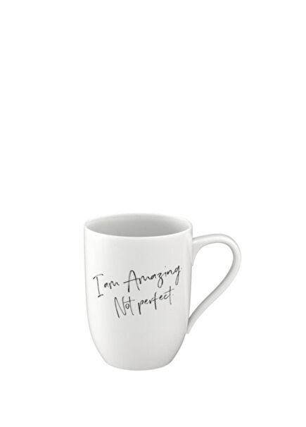 Statement I Am <not>Amazing</not> Not Perfect Porcelain White Cup