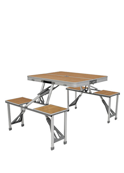 Dawson Picnic Table Premium Bambu Katlanır Sandalye Masa Seti