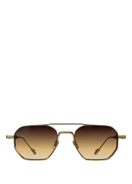 N26 Gold Kahverengi Titanyum Unisex Güneş Gözlüğü