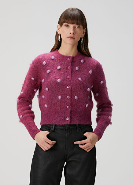 Elia Mor Ponpon Detaylı Hırka