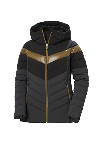 W Imperial Puffy 2.0 Black Hooded Women's Snowboard Jacket