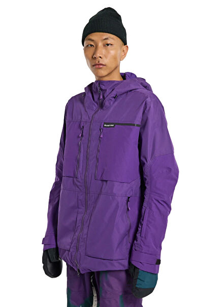 M Frostner Jacket Purple Hooded Men's Ski Snowboard Jacket