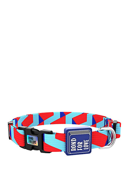 Ispet Mavi Zigzag Köpek Boyun Tasması