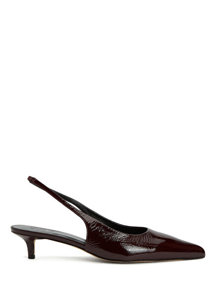 Burgundy Leather Heels