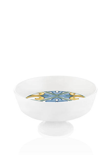 Limoncello Porselen Ayaklı Meyvelik 23 x 12 cm