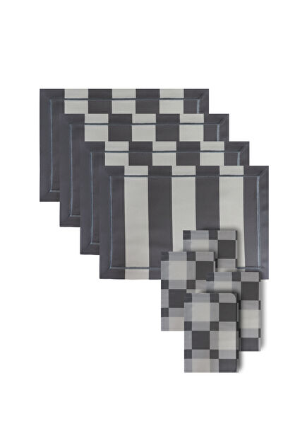 Berry Aida 4-Piece American Service and Berry Una 4-Piece Napkin Set