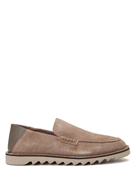 Bej Erkek Nubuk Loafer