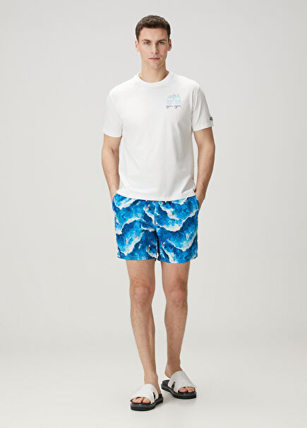 Lighting Mavi Dalga Desenli Mayo