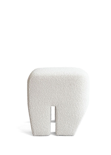 Sculpt Kırık Beyaz Puf