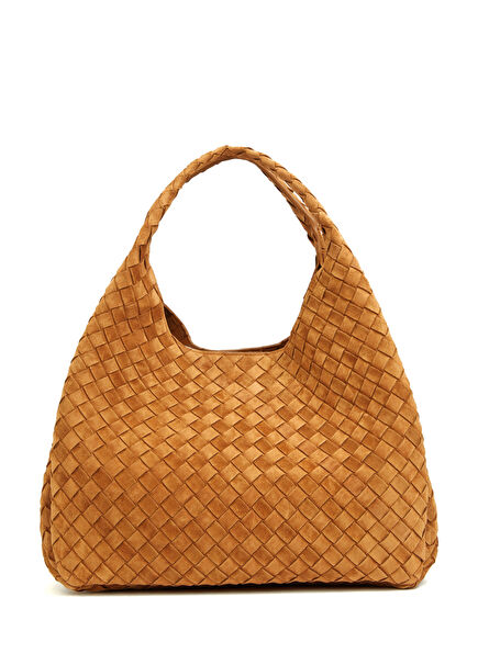 Campana Large Tan Women's Suede Bag