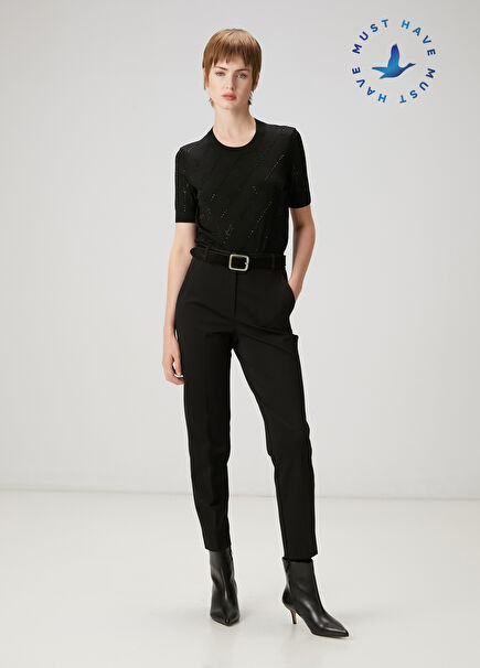 Siyah Cigarette Pantolon