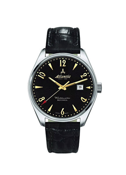 51651.41.65G Black Leather Men's Watch