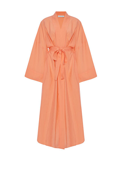 Joyous Monk Turuncu Kadın Uzun Kimono