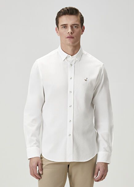 Comfort Fit White Shirt