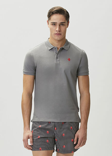 Octopus Dark Grey Polo T-shirt