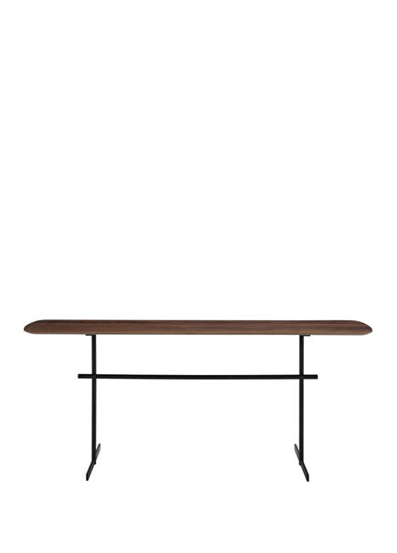 Prado Walnut Steel Coffee Table with Solid Table