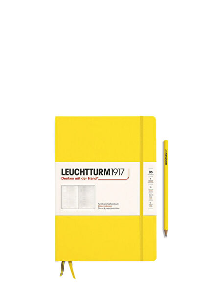 Composition Notebook Lemon B5 Hard Cover Dotted Notepad