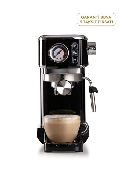 Moderna Siyah Espresso Slim Kahve Makinesi
