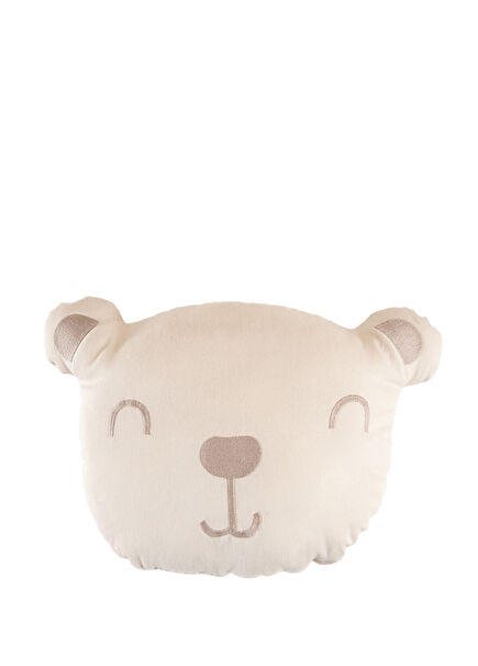 Cool Bear Deko Ekru Pamuklu Bebek Çocuk Yastık