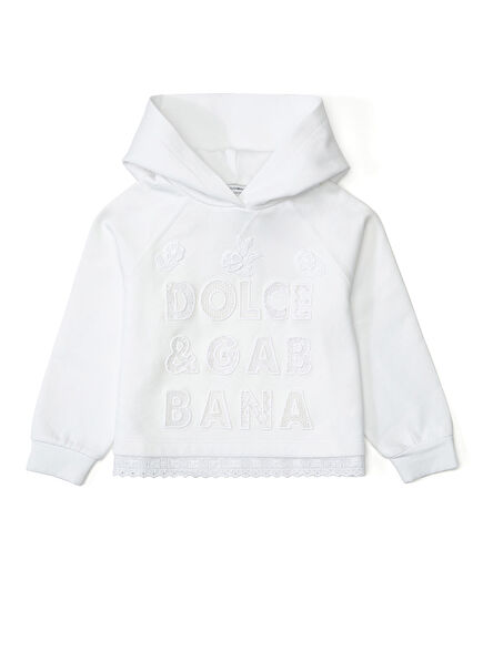 Beyaz Fisto Detaylı Kız Çocuk Sweatshirt