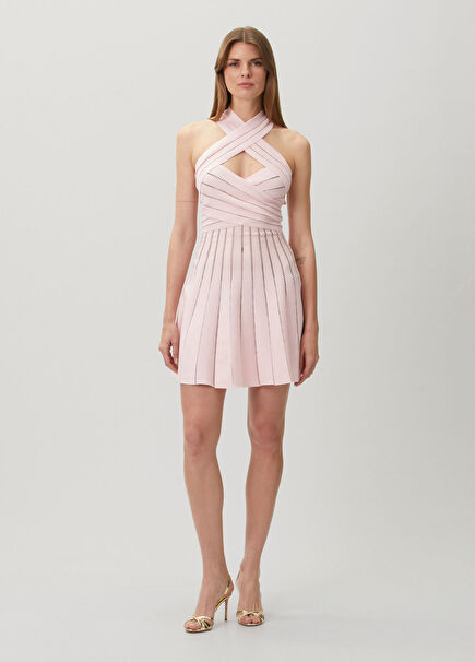 Pembe Mini Elbise