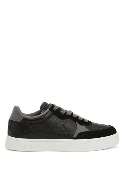Classic Cupsole Siyah Erkek Deri Sneaker