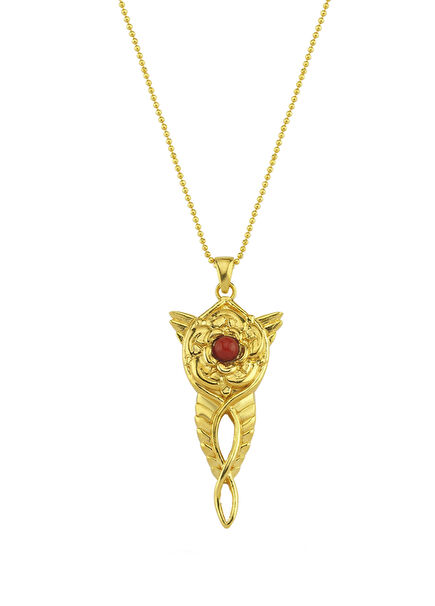 Cosmic Rose 24 Ayar Altın Kaplama Kadın Kolye