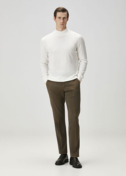 Brown Waist Corded Trousers