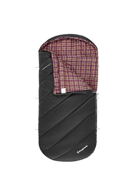 FreeSpace 250 Relax -8°C Sol F. Black Tek Kişilik Geniş Uyku Tulumu