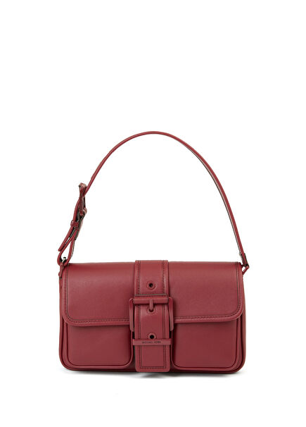 Colby Medium Bordo Kadın Deri Omuz Çantası