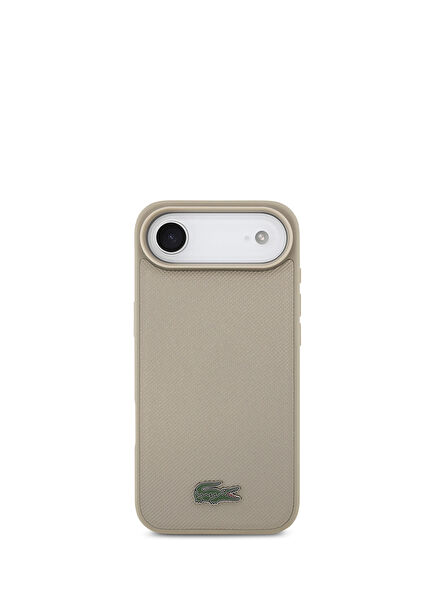 iPhone 17 Air Pike Desenli Metal Logolu Kartlıklı Magsafe Uyumlu Telefon Kılıfı