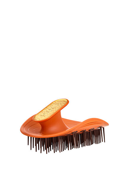 Curls Amber Orange Gold Brush for Thick and Curly Hair