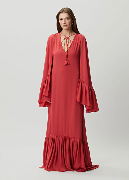 Francina Ruffled Maxi Evening Dress