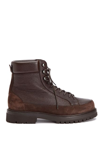 Dark Brown Men's Leather Boots