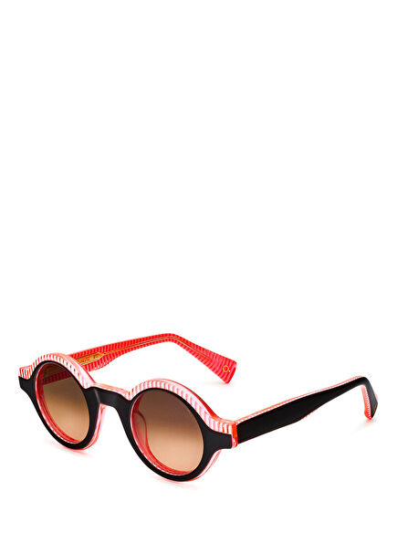 Einstein - BRFU Black Orange Acetate Women's Sunglasses