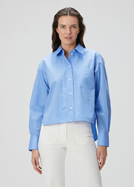 Blue Poplin Shirt