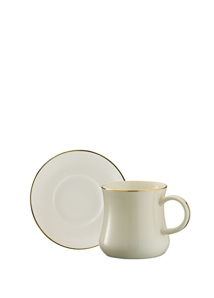 1898 Line Gold Double 12 Parça 6 Kişilik Kahve Fincan Takımı 120 ml