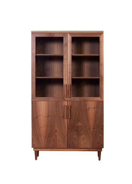 Malin Wooden 2 Door Glass Showcase