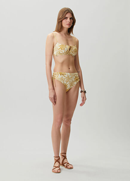 Voyageuse Sarı Desenli Bikini Altı