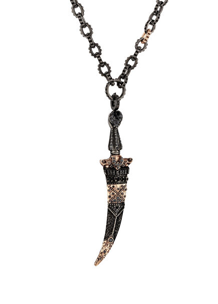 Sword Erkek Gümüş & Altın Kolye Ucu