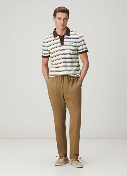 Camel Waist Corded Sports Trousers