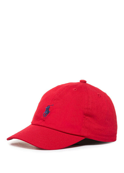 Red Logo Embroidered Kids Cap