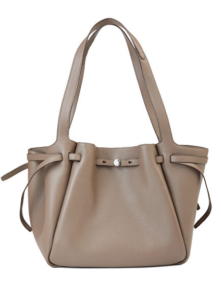 Romy Mink Women's Leather Shopping Bag