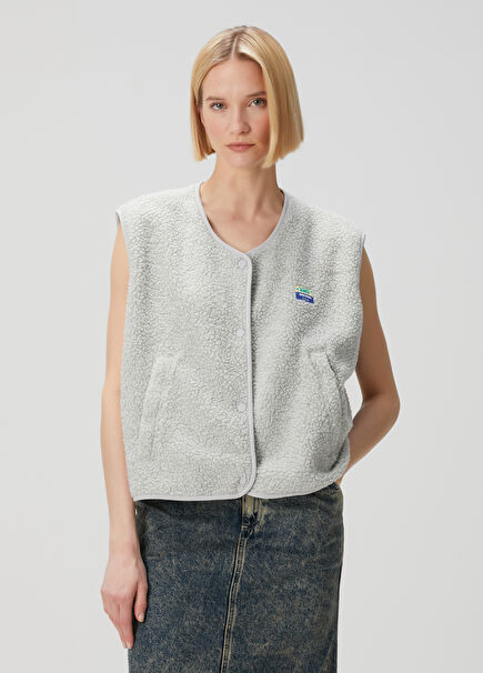 Grey Fleece Vest