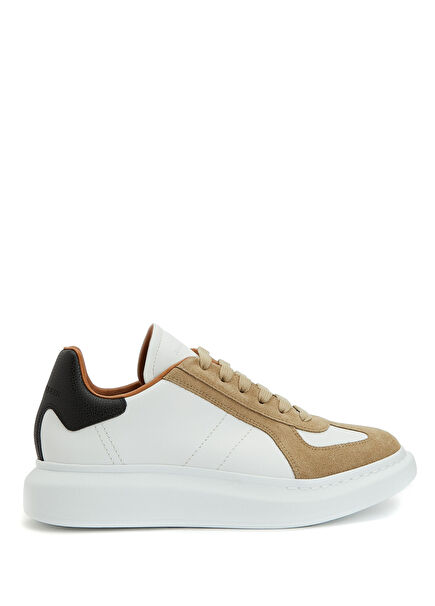 Colorblocked Men's Leather Sneaker