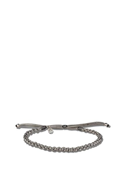 The Concreto Gri Erkek Gümüş Bileklik