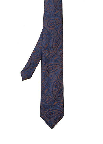Navy Blue Silk Tie