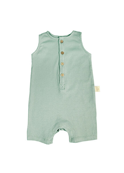 Ribbed Worker Overall Mint Bebek Tulum