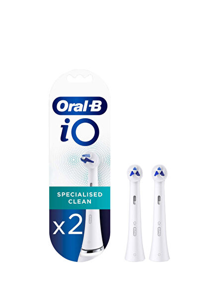 iO Specialised Clean White Toothbrush Replacement Head 2 Pack